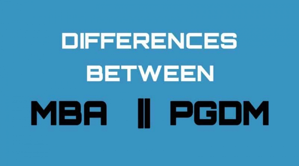 Difference between MBA and PGDM